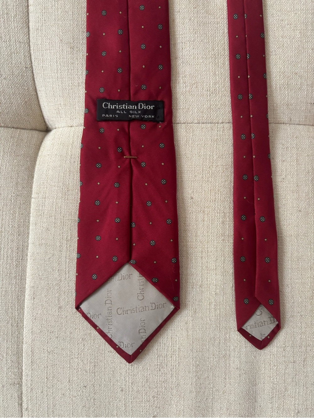 Vintage Christian Dior Silk Tie - Picture 5 of 6